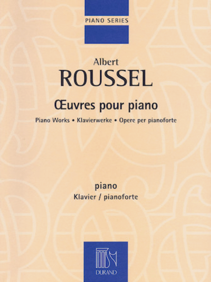 Albert Roussel – Piano Works Piano Solo scores gallery preview page 1