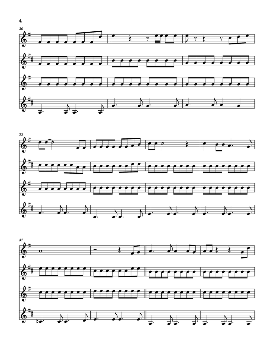 Medley: Wichita Lineman with By The Time I Get To Phoenix and Macarthur Park Saxophone Quartet scores gallery preview page 5