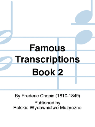 Book cover for Famous Transcriptions Book 2