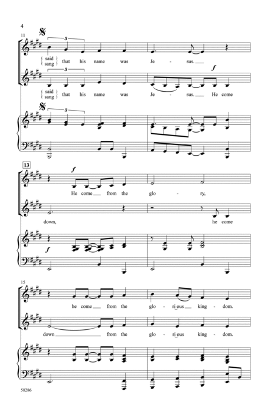 The Virgin Mary Had a Baby Boy Choir scores gallery preview page 3