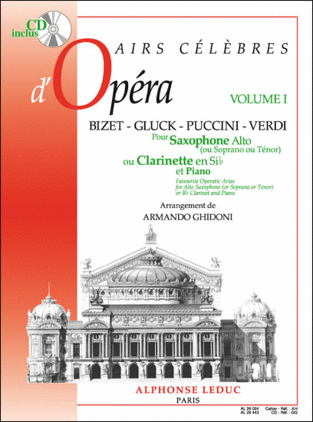 Airs Celebres D'operas Vol.1 (clarinet & Piano) Avec Cd Al29443