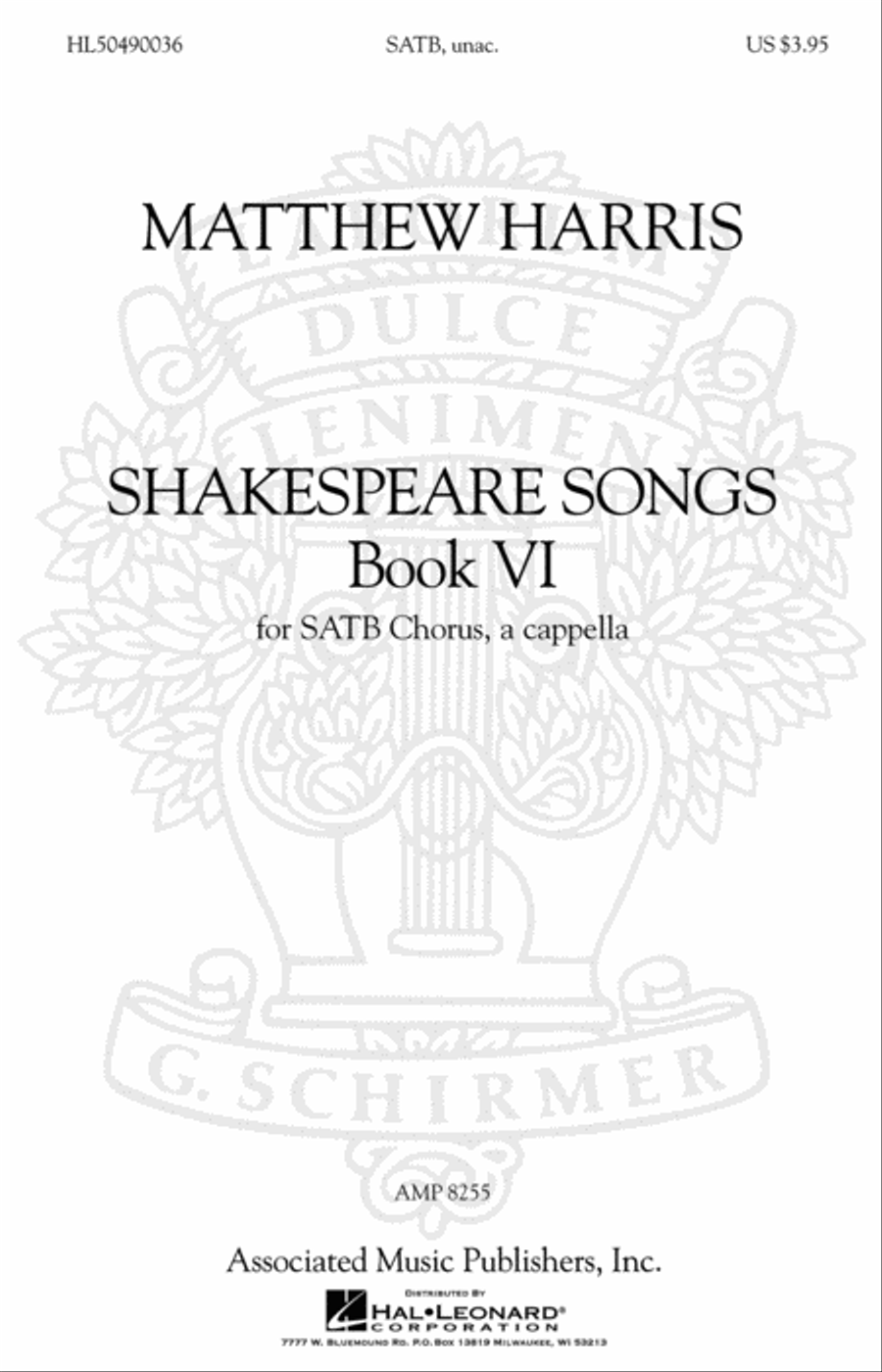 Shakespeare Songs, Book VI 4-Part scores gallery preview page 1