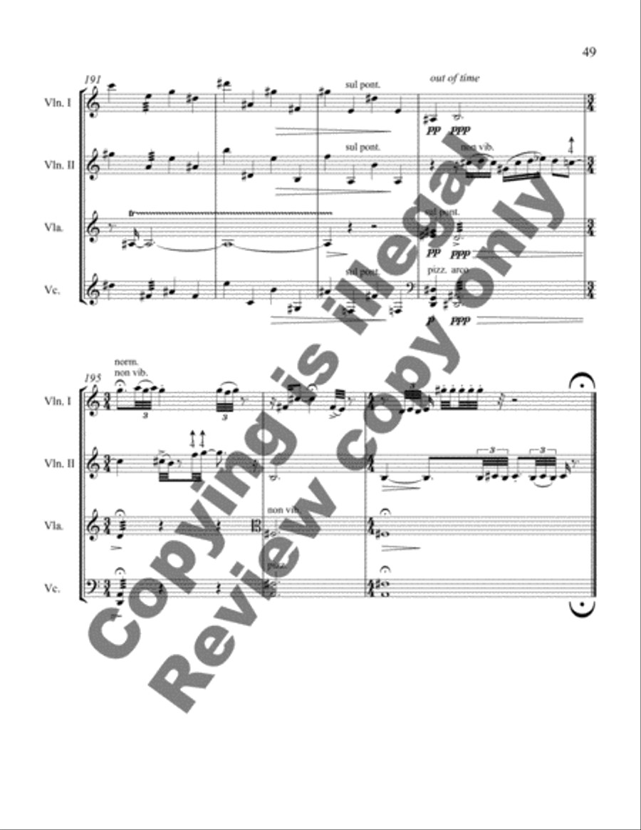Life in Wayang Life in Wayang String Quartet scores gallery preview page 14