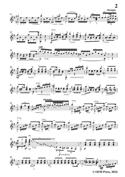 Coste-Andante quasi allegro,Op.27,for Guitar image number null