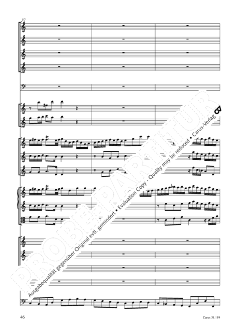 Praise the Lord, O Jerusalem (Preise, Jerusalem, den Herrn) 4-Part scores gallery preview page 47