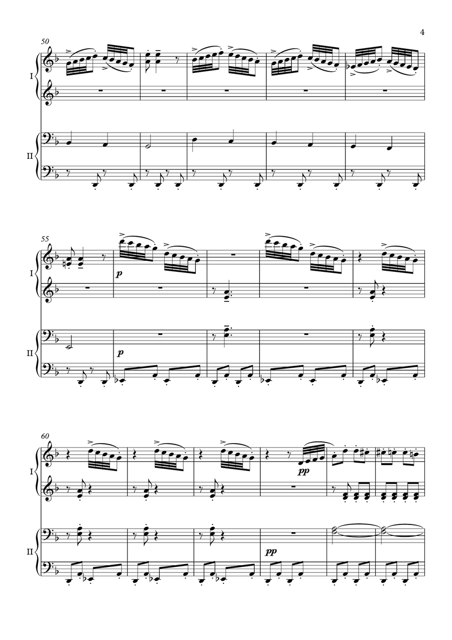March Of The Dwarfs Op. 54, No. 3 - Piano, 4 Hands 1 Piano, 4-Hands scores gallery preview page 5