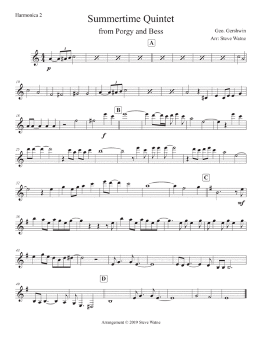 Summertime Small Ensemble scores gallery preview page 3