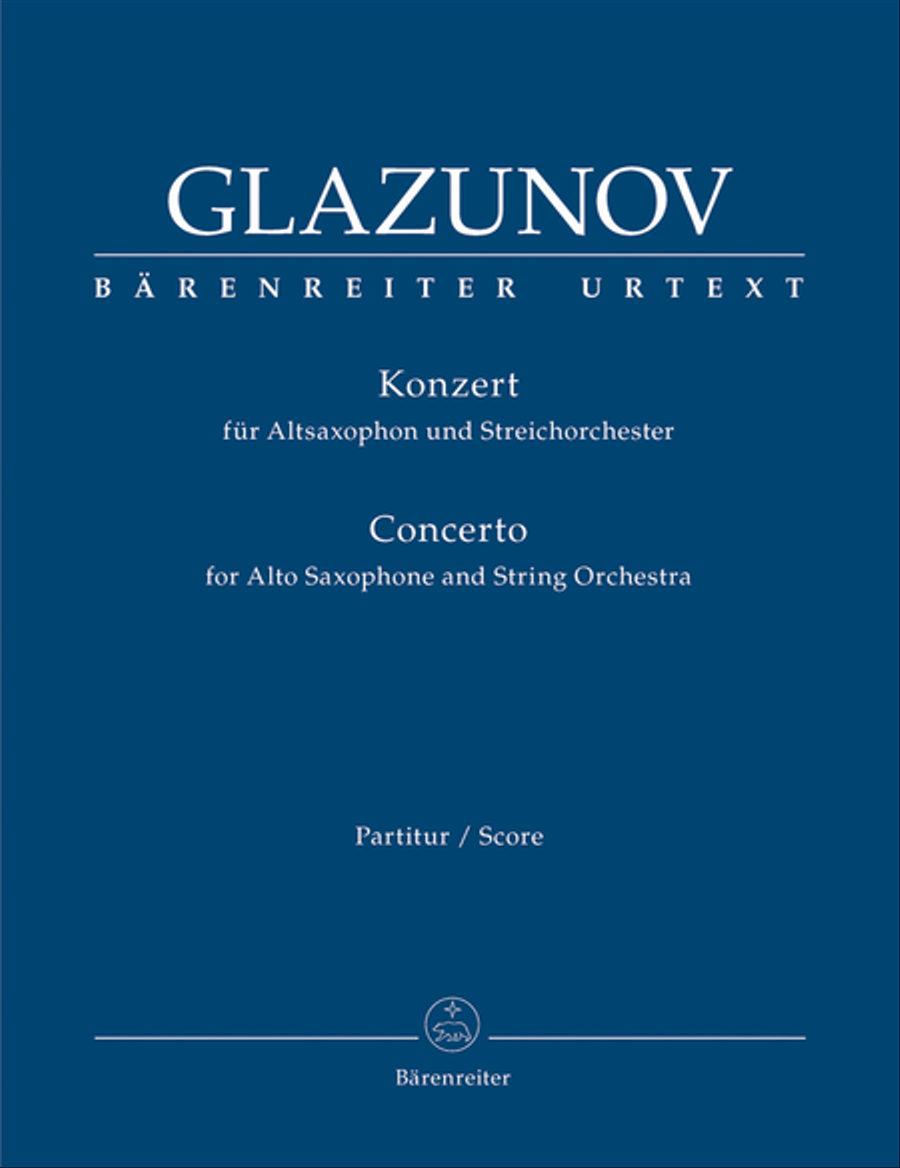 Concerto for Alto Saxophone and String Orchestra