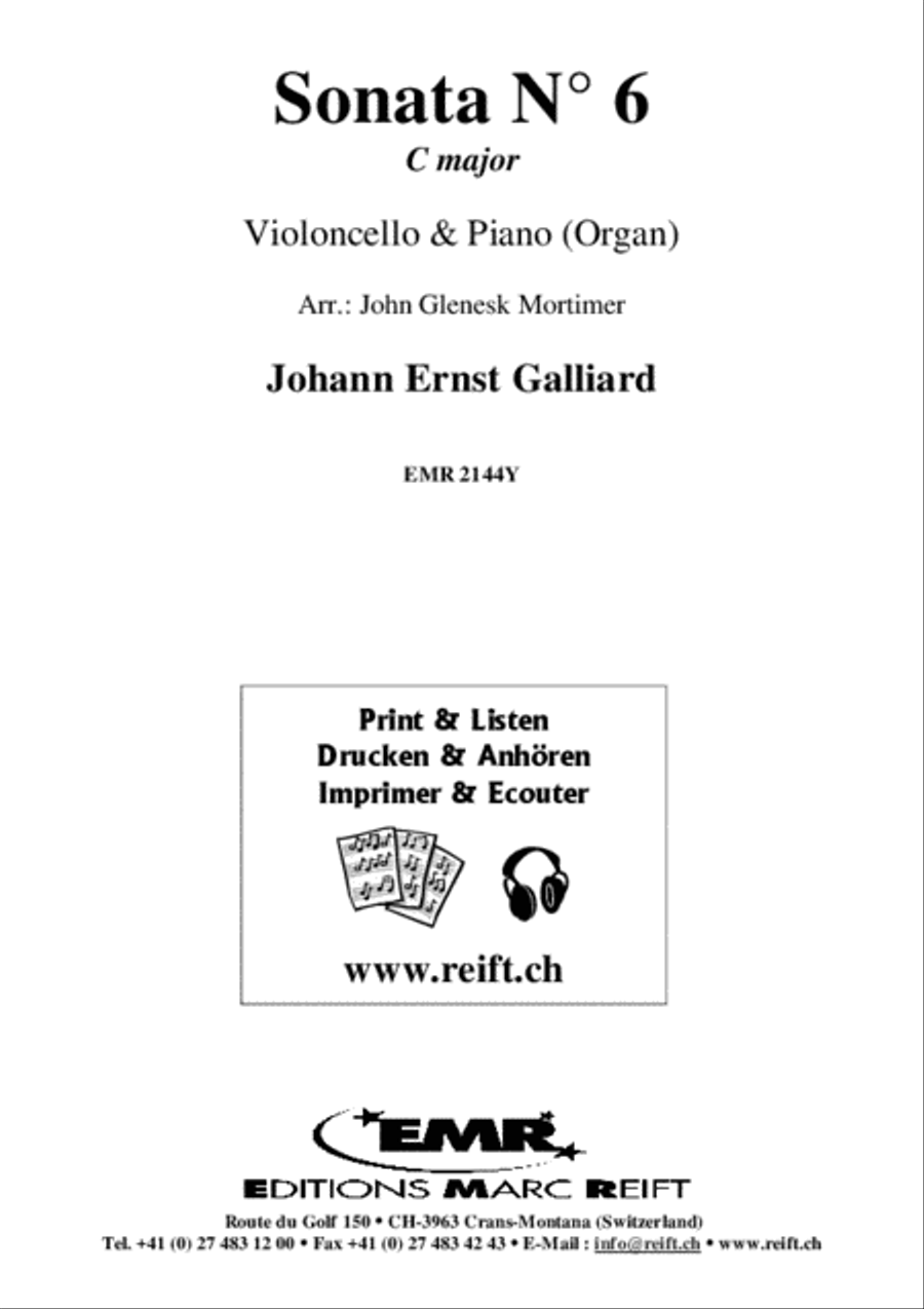 Sonata No. 6 in C Major Sonata No. 6 in C Major Organ scores gallery preview page 2