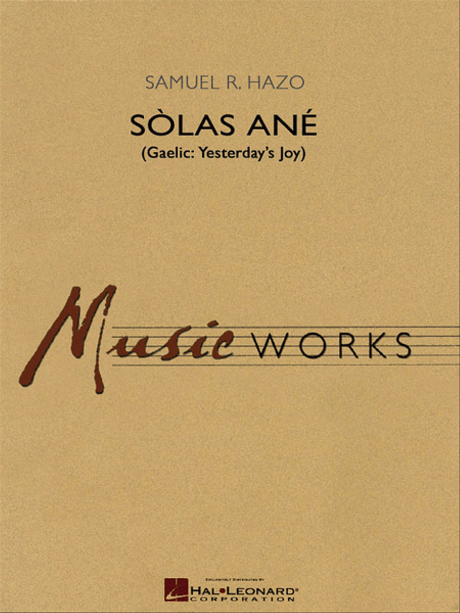 Sòlas Ané (Yesterday's Joy) Concert Band scores gallery preview page 1