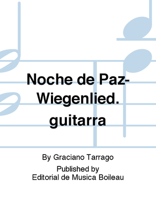 Noche de Paz-Wiegenlied. guitarra