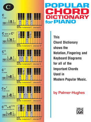 Book cover for Popular Piano Chord Dictionary