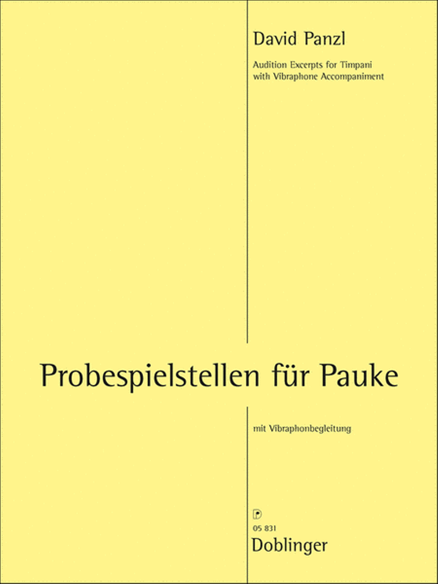 Probespielstellen fur Pauke Percussion scores gallery preview page 1