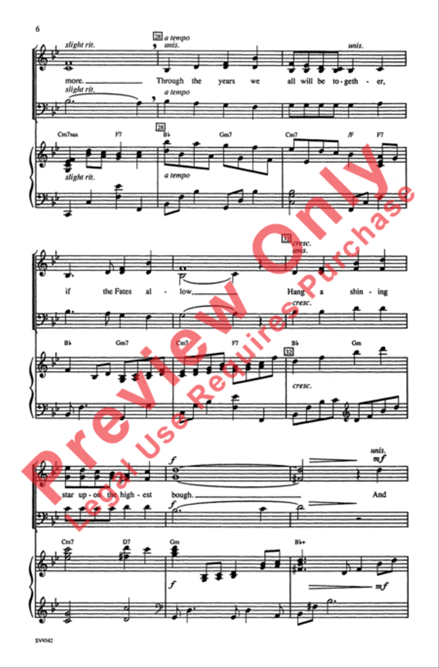 Have Yourself a Merry Little Christmas 3-Part scores gallery preview page 5