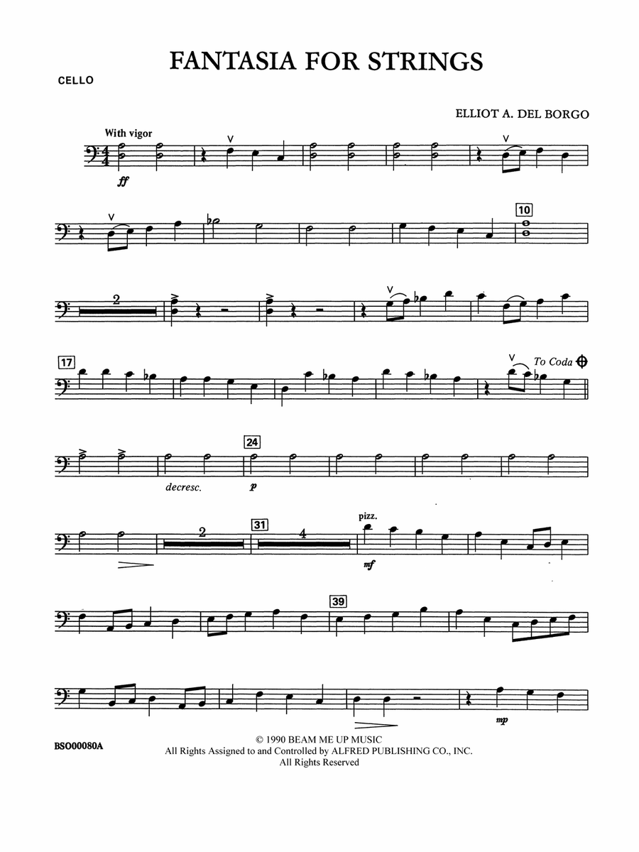 Fantasia for Strings: Cello