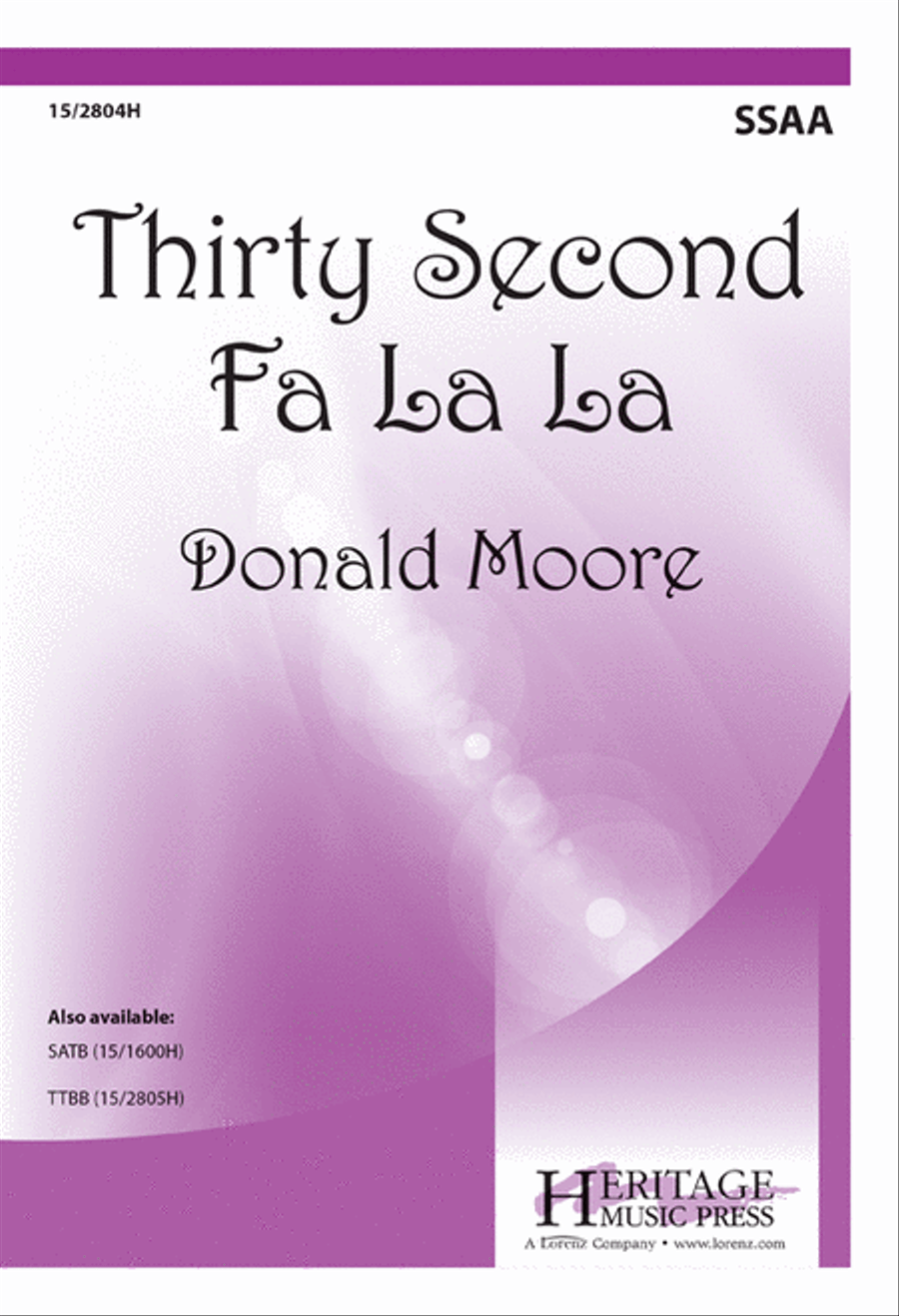 Thirty Second Fa La La Thirty Second Fa La La SSAA scores gallery preview page 1