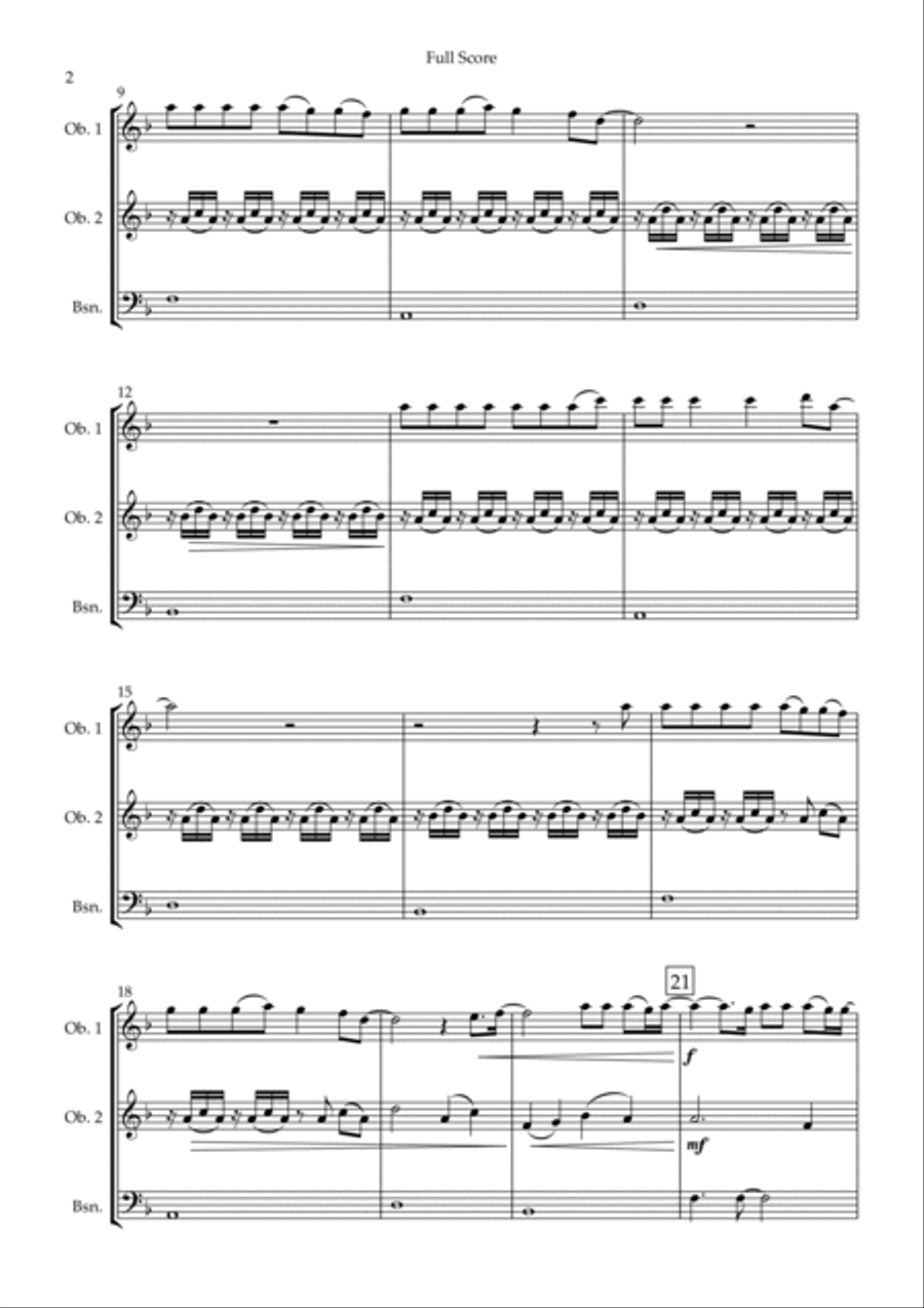 You Say Woodwind Trio scores gallery preview page 2