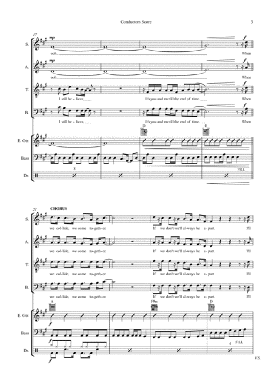 Many Of Horror (when We Collide) 4-Part scores gallery preview page 3