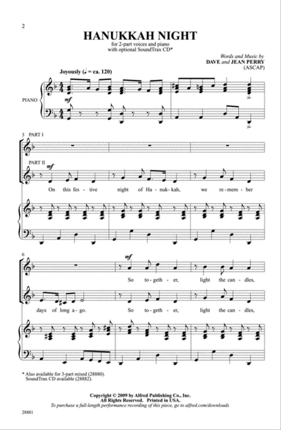 Hanukkah Night Hanukkah Night 2-Part scores gallery preview page 2