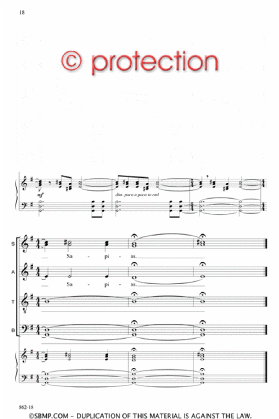 Carpe Diem - SSAATBB Octavo Choir scores gallery preview page 17