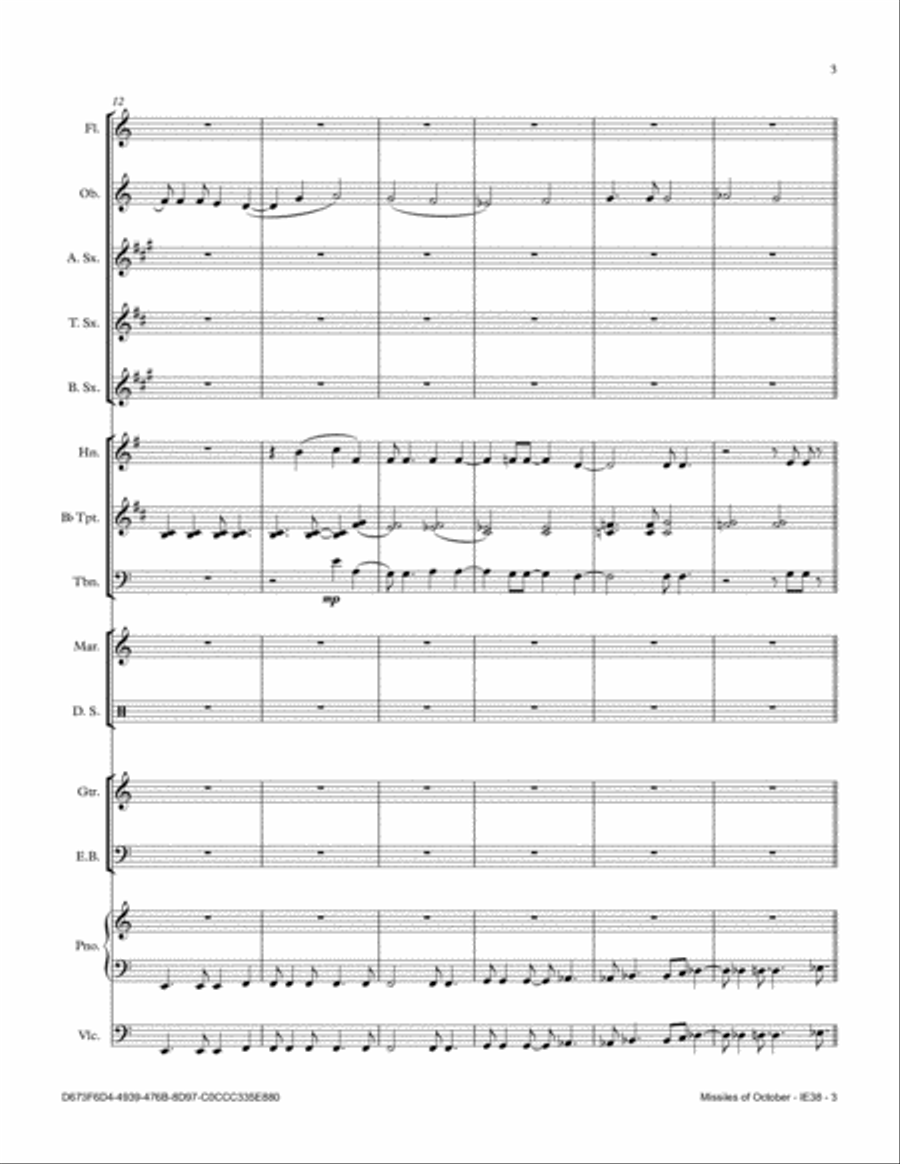 Missiles of October Full Orchestra scores gallery preview page 3