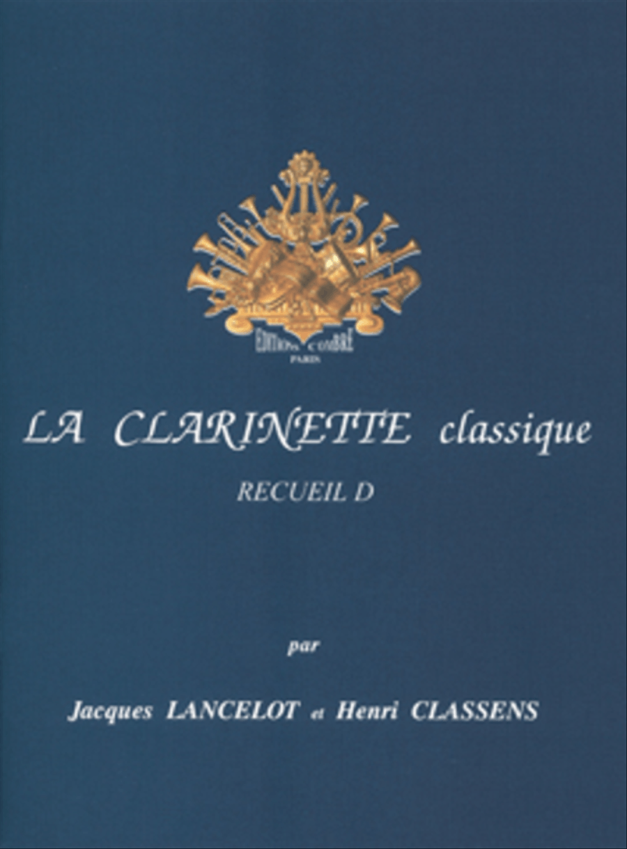 La Clarinette classique - Volume D A Clarinet scores gallery preview page 1