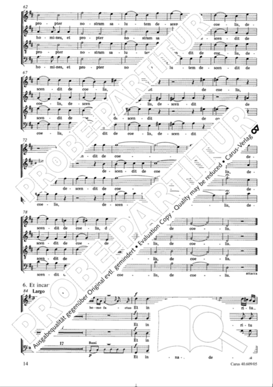 Missa in Angustiis 4-Part scores gallery preview page 15