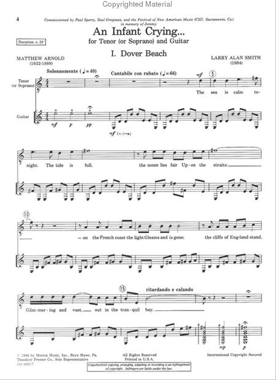 An Infant Crying Chamber Music scores gallery preview page 2