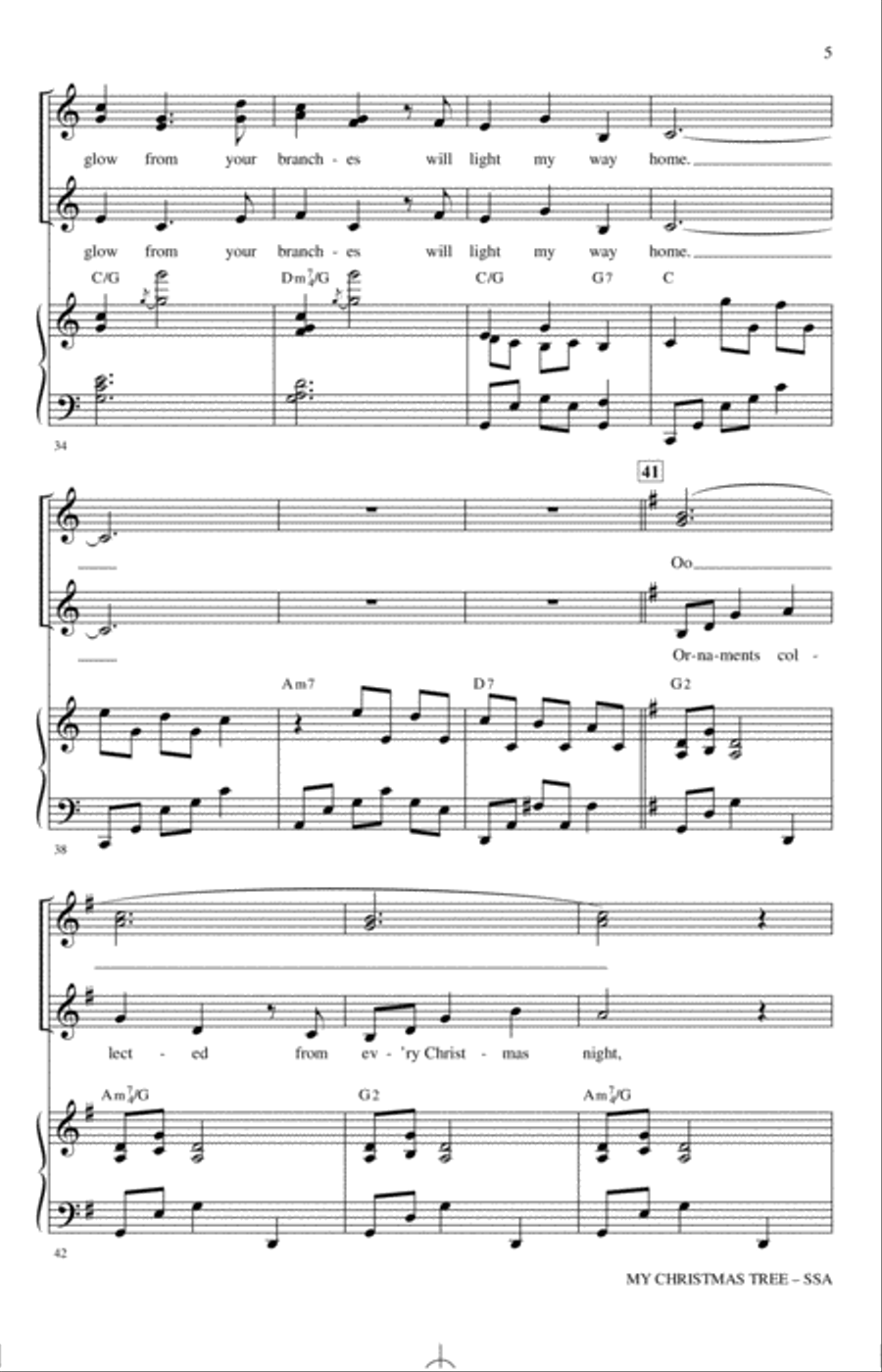 My Christmas Tree My Christmas Tree SSA scores gallery preview page 4