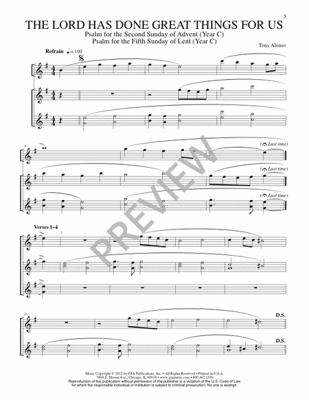The Lyric Psalter, Year C - Instrument edition