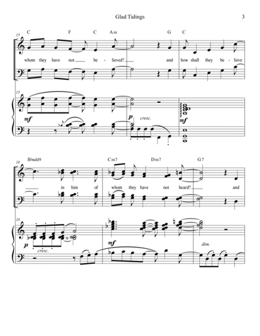 Glad Tidings (Romans 10:13-15) for SATB Choir and Piano (opt. Solo) | M. Ryan Taylor image number null