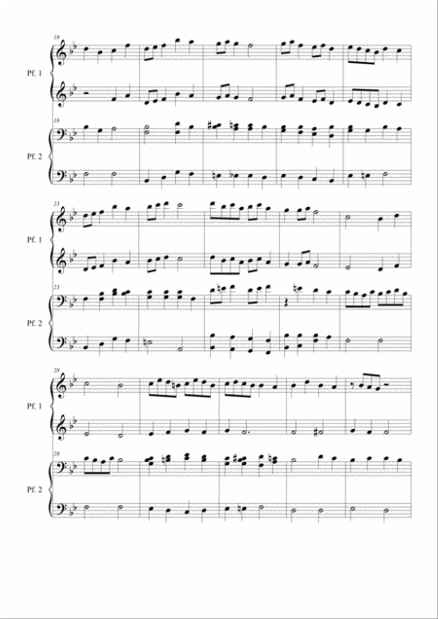 Candlelight. Piano 4 hands Candlelight. Piano 4 hands Easy Piano scores gallery preview page 2