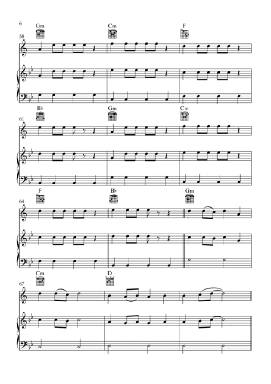 Flowers Flowers B-Flat Trumpet scores gallery preview page 6