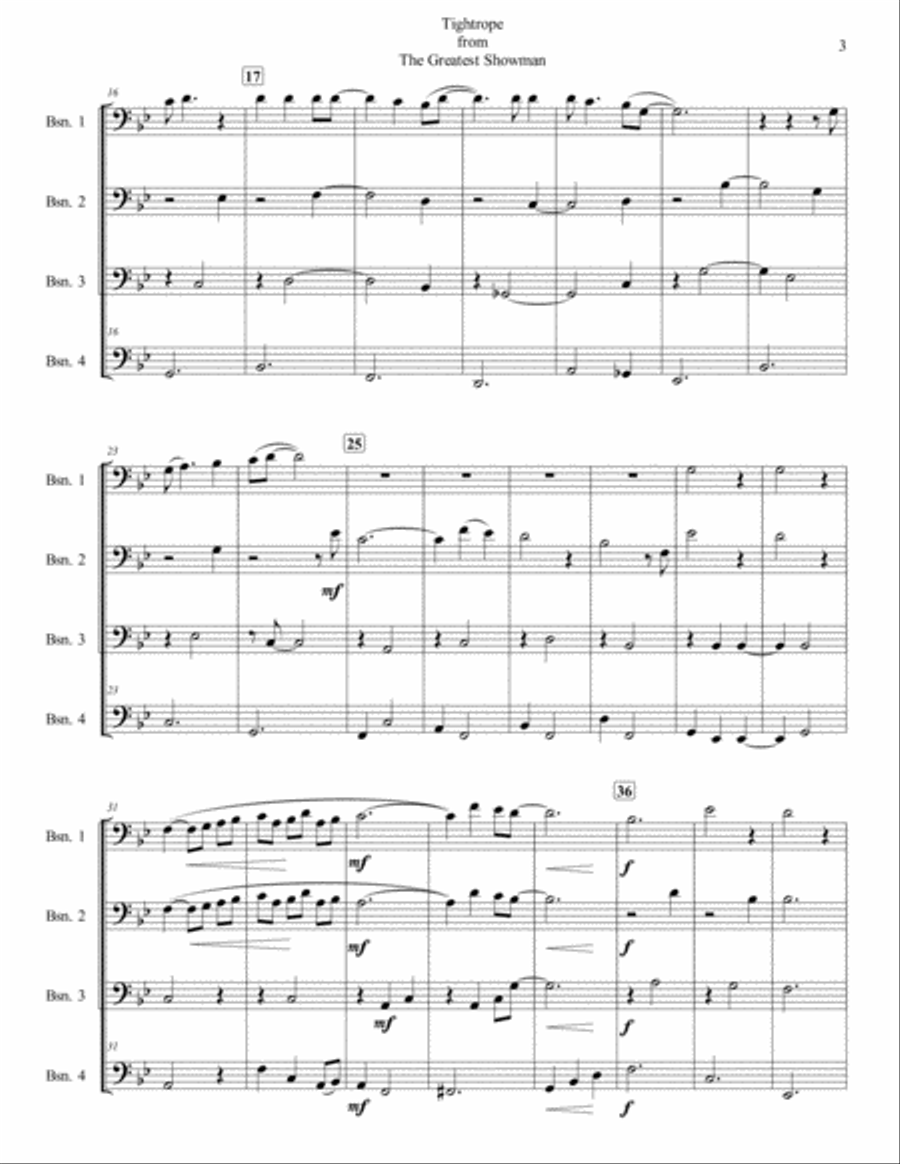 Tightrope Woodwind Quartet scores gallery preview page 3