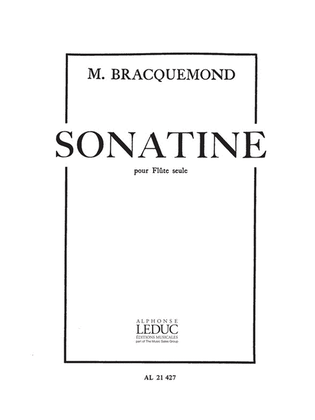 Book cover for Sonatine (flute Solo)