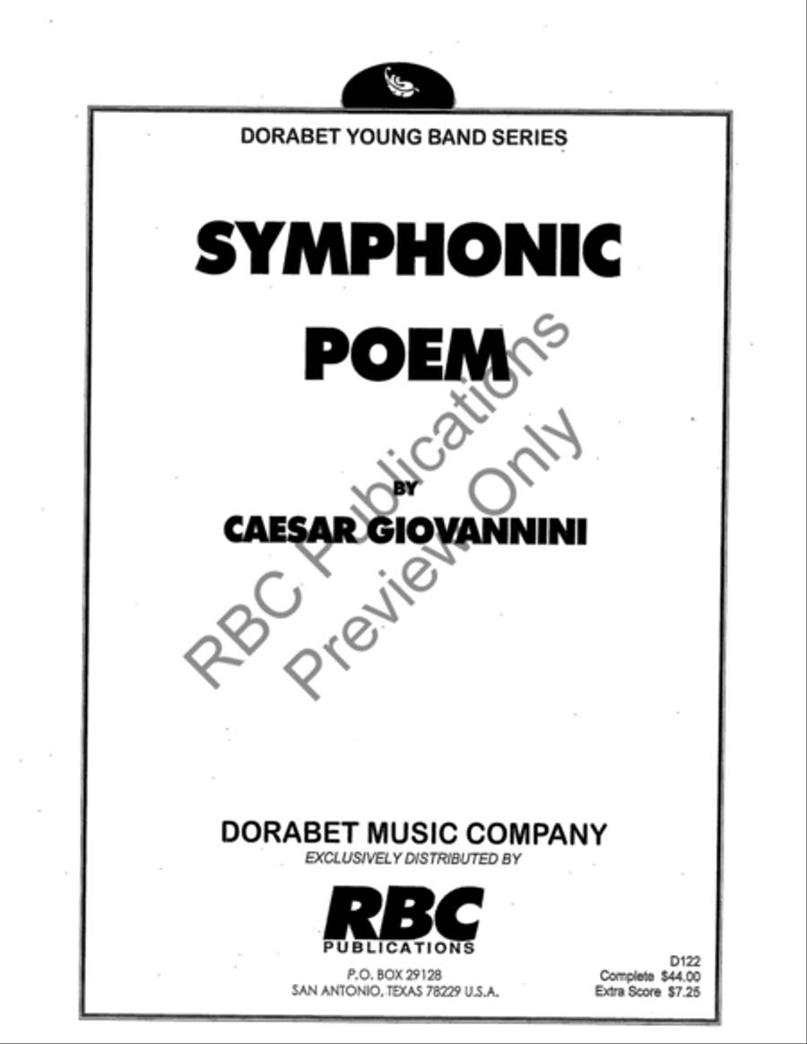 Symphonic Poem (Score) Symphonic Poem (Score) Score scores gallery preview page 2