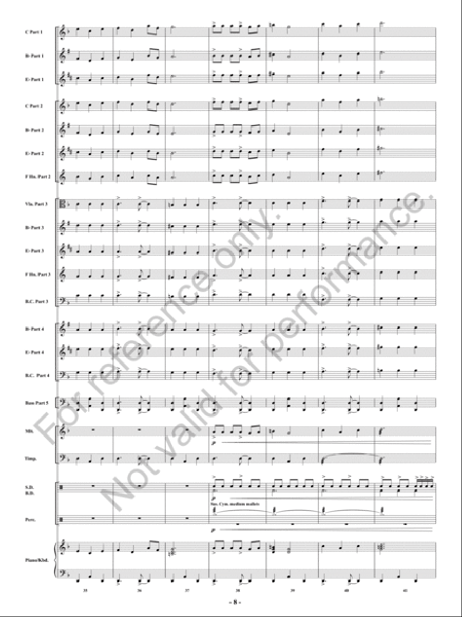 Fireflash! Concert Band - Sheet Music page 9