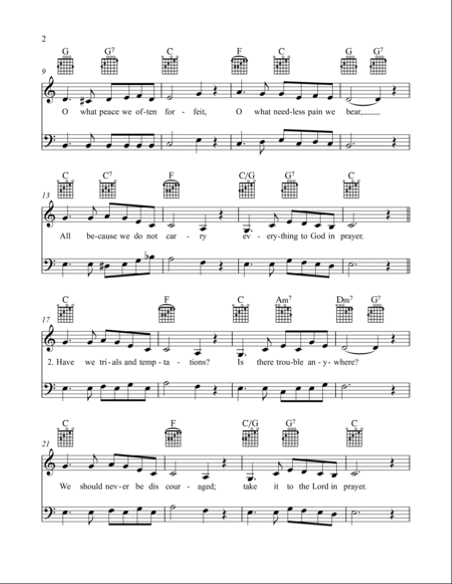 What A Friend We Have in Jesus Piano scores gallery preview page 3