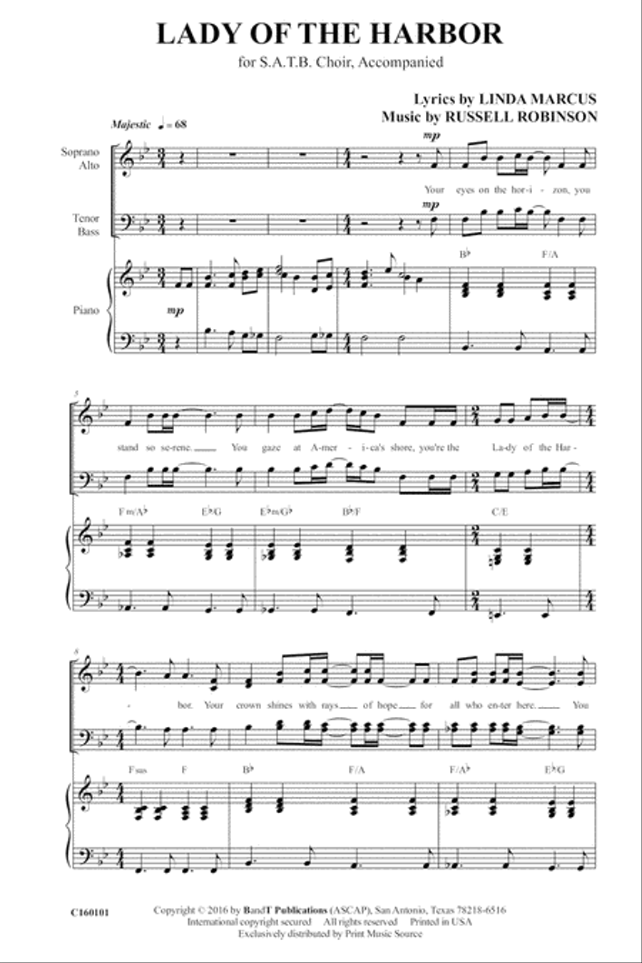 Lady Of The Harbor Lady Of The Harbor 4-Part scores gallery preview page 4