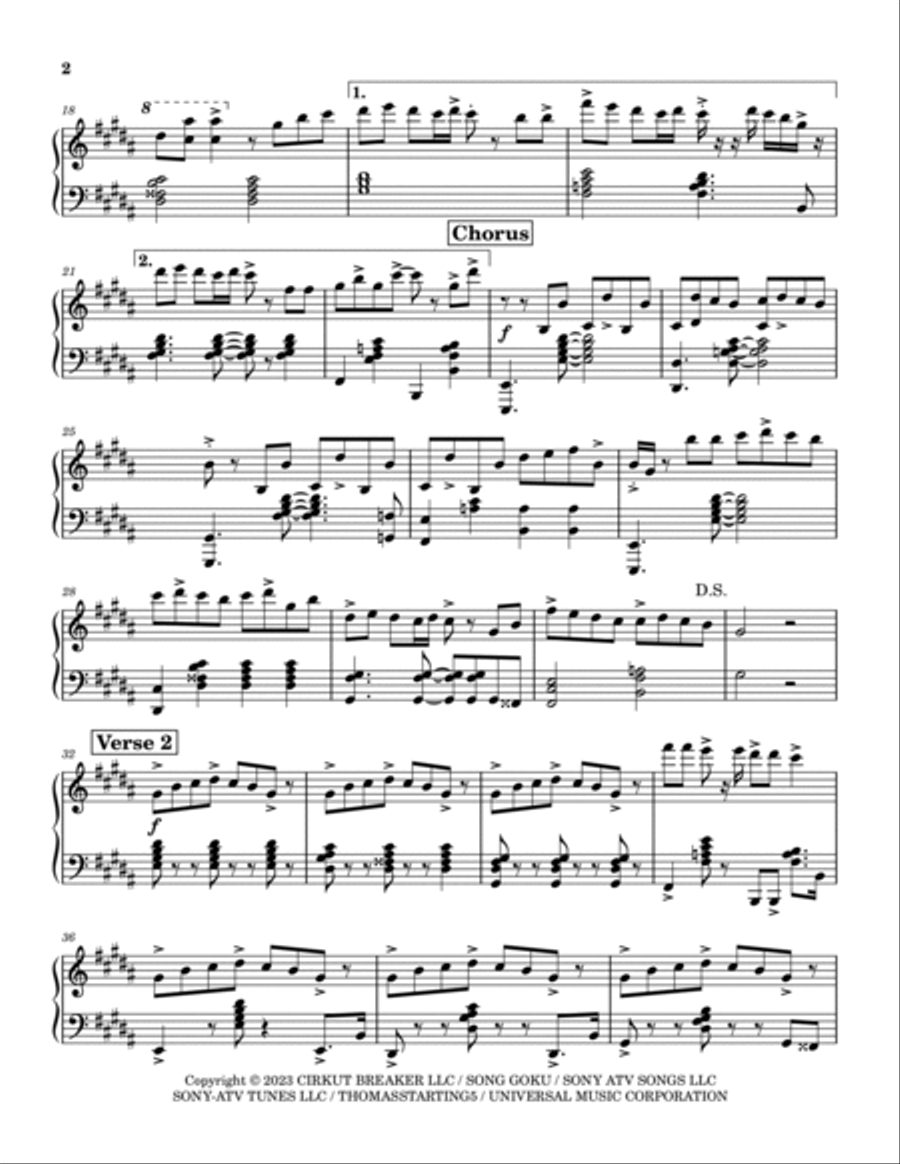 Seven Piano Solo scores gallery preview page 2