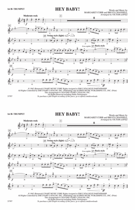 Hey Baby! (from Dirty Dancing): 1st B-flat Trumpet