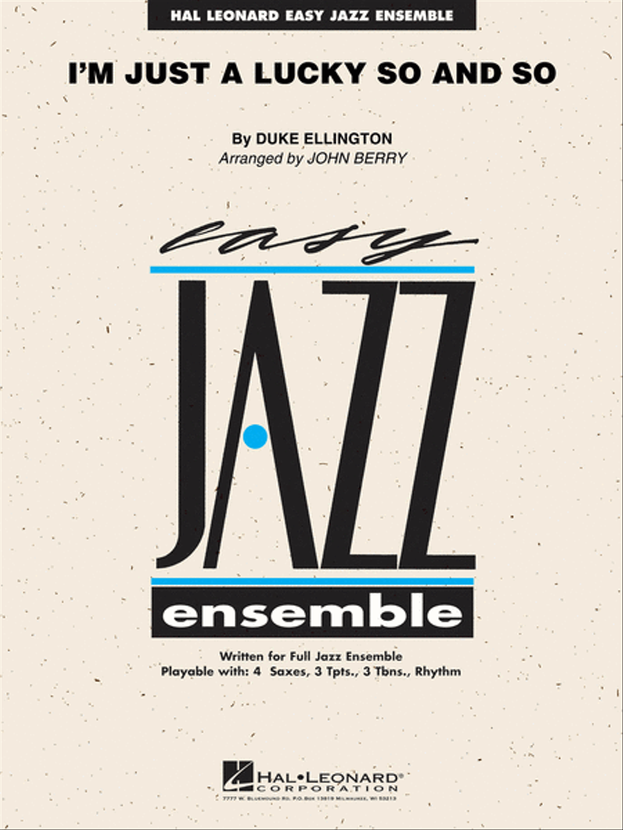 I'm Just a Lucky So and So Jazz Ensemble scores gallery preview page 1