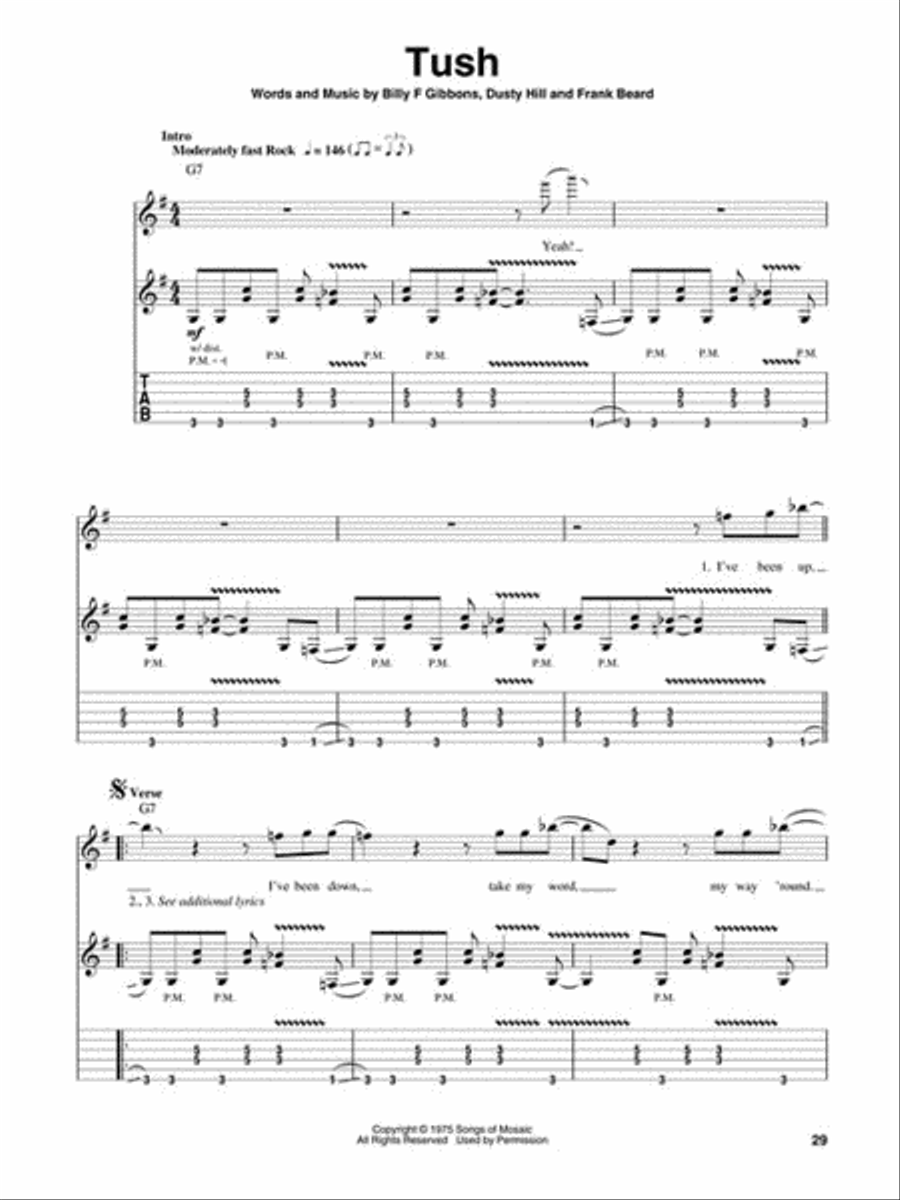 Rock Rock Guitar Tablature scores gallery preview page 7