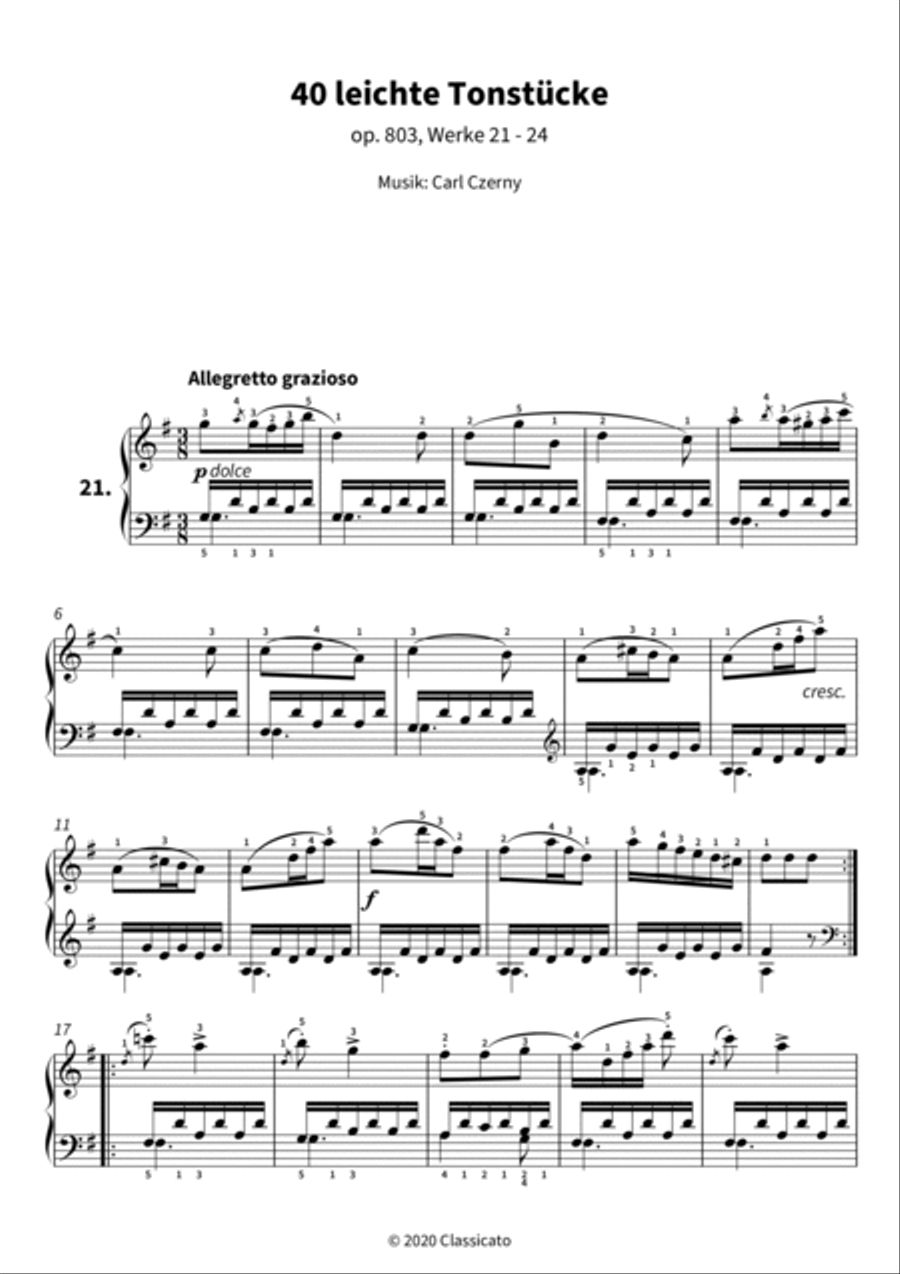 40 leichte Tonstucke Piano scores gallery preview page 3
