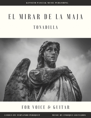 Book cover for El mirar de la Maja (for Voice and Guitar)