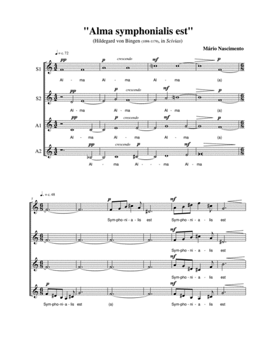 Alma Symphonialis Est (SSAA a capella) image number null