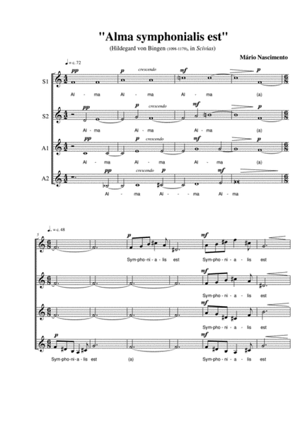 Alma Symphonialis Est (SSAA a capella) image number null