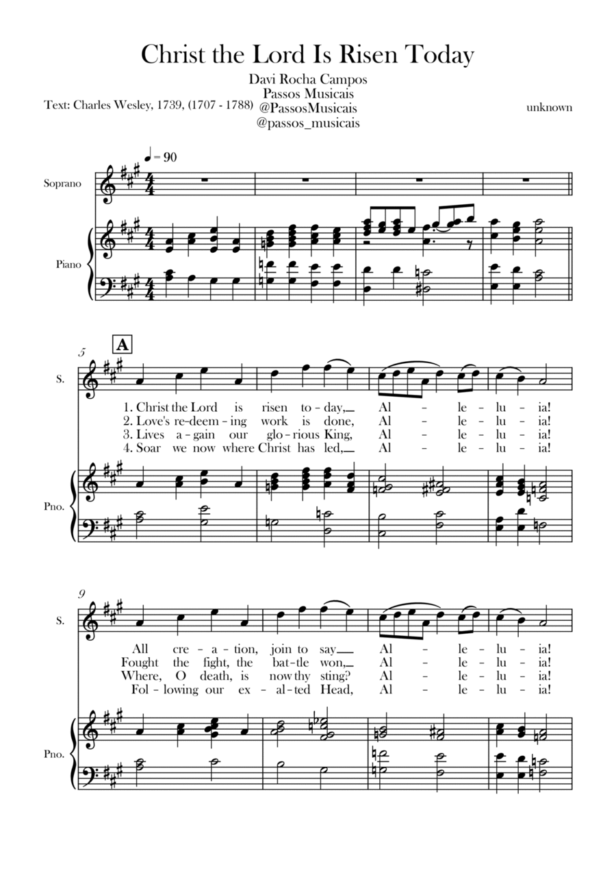Christ the Lord is Rises today Chamber Music scores gallery preview page 1