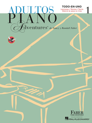 Book cover for Adultos Piano Adventures Libro 1