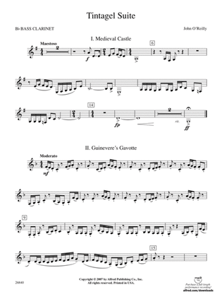 Tintagel Suite: B-flat Bass Clarinet